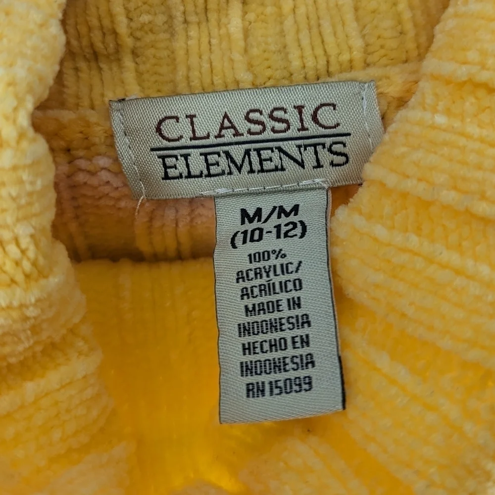 Y2K Classic Elements Striped Turtleneck Easter Sweater womans medium (10/12)
